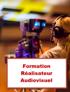 Femme réalisatrice utilisant une caméra professionnelle – Formation réalisateur audiovisuel à Bruxelles, Belgique.