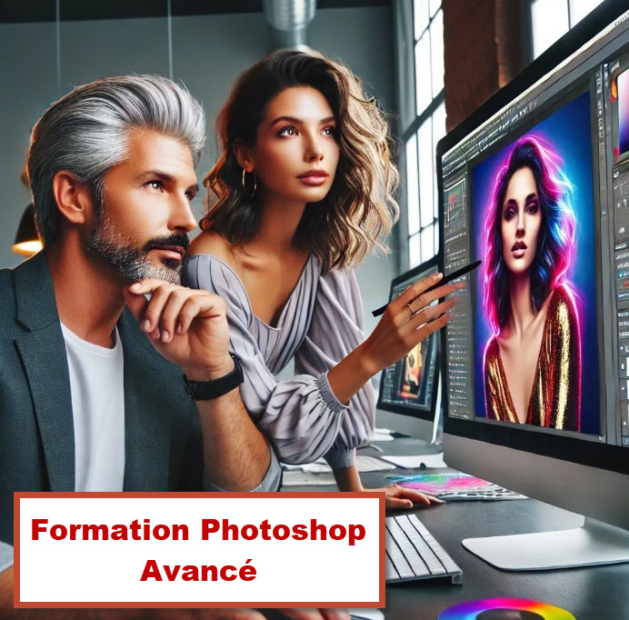 Formation Photoshop Avancé à Bruxelles – Utilisation avancée des outils de retouche et de création numérique sur Photoshop.